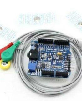 EMG ECG Arduino Shield with Electrode Prob
